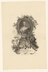 Portrett Juliana Maria av Schleswig Hollsteyn