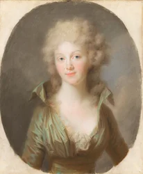 Friederike Luise Wilhelmine av Preussen 1774-1837, dronning av Nederland, ca. 1790.
