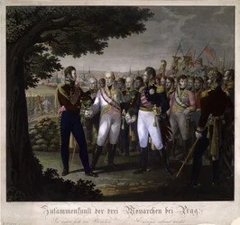Møtet mellom keiserne Frans I av Østerrike, Alexander I av Russland og Frederick William III o