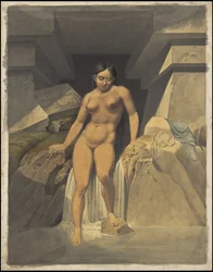 En samling av Waldecks originale kunstverk fra Mesoamerica, boks 15 av 22