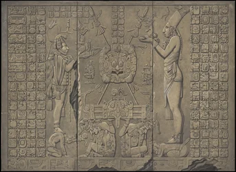 En samling av Waldecks originale kunstverk fra Mesoamerica, boks 20 av 22