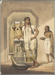 En samling av Waldecks originale kunstverk fra Mesoamerica, boks 3 av 22