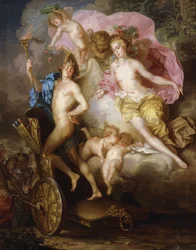 Venus og Amors triumf med Amors vogn,