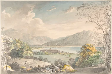 Utsikt over klosteret i Tegernsee sett fra nordøst