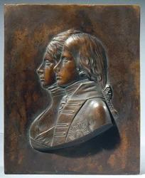 Fredrik Vilhelm III. som kronprins med sin kone Luise von Mecklenburg-Strelitz