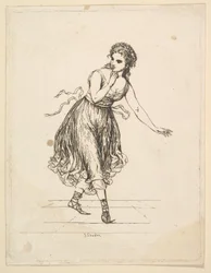 Woman Alone, fra serien The Dancing Pair Vigano.nd