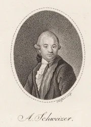 Portrett av komponisten Anton Schweitzer 1735-1787, 1785.