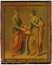 En allegori om vennskap, 1789