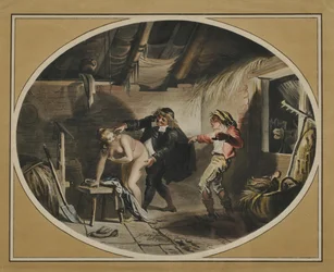 La Jument du compère Pierre etter diktet av Jean de La Fontaine, 1800