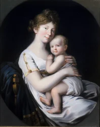 Kronprinsesse Luise av Preussen med kronprins Friedrich Wilhelm IV, 1796