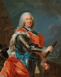 Portrett av Vilhelm VIII, Landgrave of Hessen-Kassel 1682-1760.