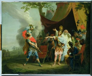 Akilles har en strid med Agamemnon, 1776