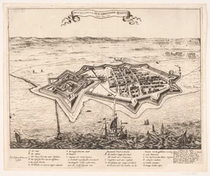 Byen og Castel Landskron erobret av I.K.M Cristiano Quinto Anno 1676