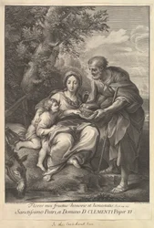 Jomfruen og Josef med den unge Jesus, 1710-40.