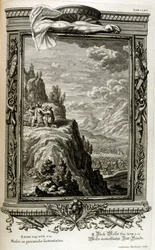 Aron og Hur støtter Moses hånd på Sinai, da israelittene flyktet inn i Sinai, utvandring fra Egypt