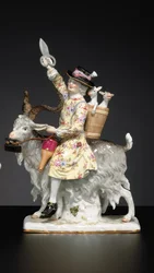 Meissen-figur av den walisiske skredderen, sent på 1800-/1900-tallet (porselen)