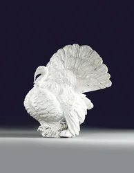 Meissen-modell av en kalkunhane, ca. 1733