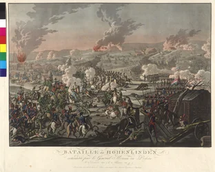 Slaget ved Hohenlinden (Linden) 3. desember 1800 (etsing og akvatint)