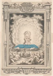 Study for God vises for Moses og hans følgesvenner, Plate 171, Physica Sacra