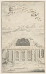 Studie for The Temple in Jerusalem, Plate 424, Physica Sacra