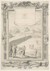 Studie for den første planen for Salomos tempel, plate 420, Physica Sacra