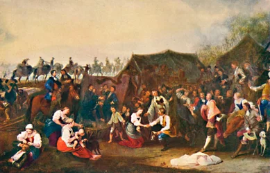 Et bryllup i leir, c1850, 1903