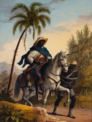Skogens kaptein med en fange, 1827-35