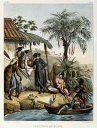 Drakter fra Bahia, fra «Malersk reise til Brasil», 1835