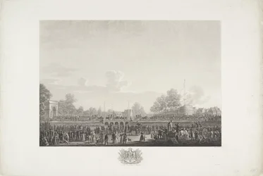 Ankomst av kong William I i Brussel, 1815 Tolv plater med ankomst og innvielse av William I i Brussel og kampene ved Quatre-Bras og Waterloo i 1815 (serietittel)