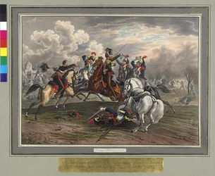 Frederic Dittmayer reddes 17. februar 1814 i Villeneuve, oberstsersjant baron av Trach fra fangenskap av franske kyrassierer
