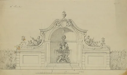 Fontene i ferskenhagen til Upper Belvedere