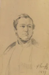 Portrettstudie av Franz Xaver Eckl