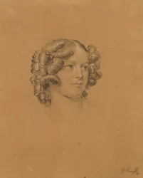 Portrettstudie for "Entrance after the Peace of Paris"