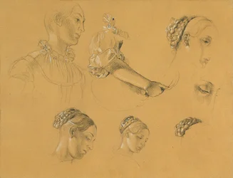 Studie for "Hermann og Dorothea i vingården"