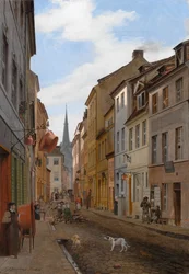 Parochialstrasse i Berlin, 1831.
