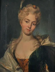 Tysk: Portrett av Anna Veronika Gross (1684–1733).