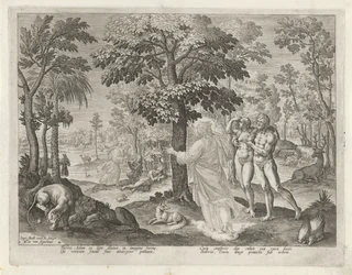 Adam og Eva i paradis Historien om Kains familie / Om gode og dårlige verk (serietittel) Boni et mali scientia (serietittel)
