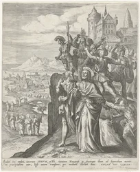 Innbyggerne i Nasaret fordriver Kristus fra byen Scener fra Det nye testamente (serietittel)