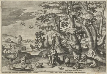 Orpheus, lager musikk for dyrene Landskap med mytologiske scener (serietittel)