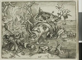 The Temptation of Saint Anthony, plate 16 fra Emblemata Secularia