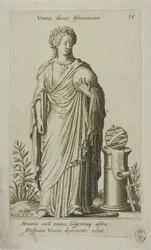Urania, Muse of Astronomy, plate 15 fra Parnassus Biceps