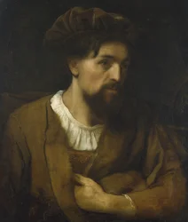 Portrett av en filosof (olje på lerret)