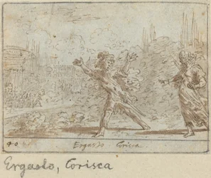 Ergasto og Corisca, 1640.