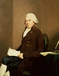 Portrett av en sittende gentleman, muligens William Hunter (olje på lerret)