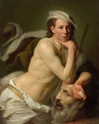 Selvportrett som David med Goliat-hodet
