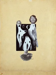 Venus ved Kongenes spill - Johannes Theodor Baargeld (Zentrodada) (1892-1927). Collage