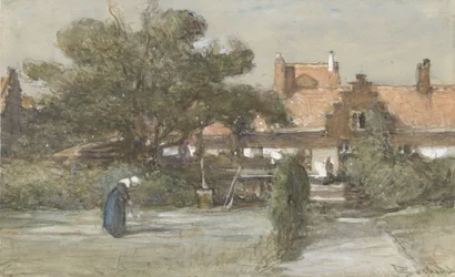 Gårdsplassen til Heilige Geesthofje på Paviljoensgracht i Haag