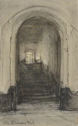 Trappen i Prinsenhof i Delft, der prins Vilhelm I ble myrdet i 1584
