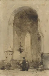 Interiør i Geertekerk i Utrecht