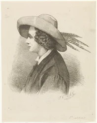 Portrett av Martinus Antonius Kuytenbrouwer i profil